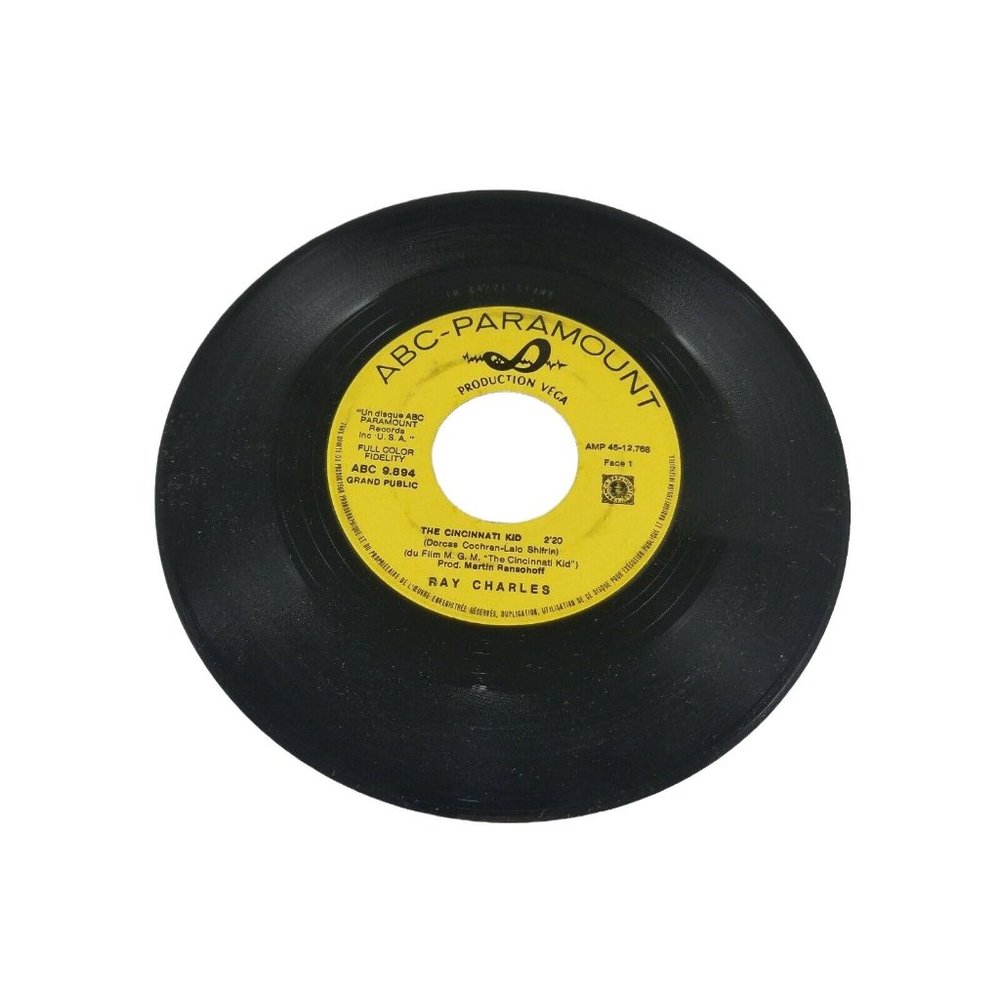 45 RPM Record 1965 RAY CHARLES Cincinnati Kid That's All I Am To You Vintage